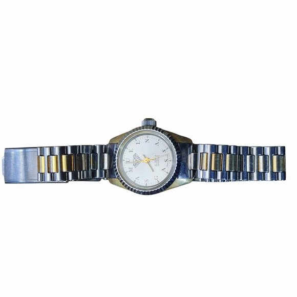 Samuel Gassan Ronda Matic 4138 Automatic Watch Vintage1980s Two Tone Bracelet main image 4